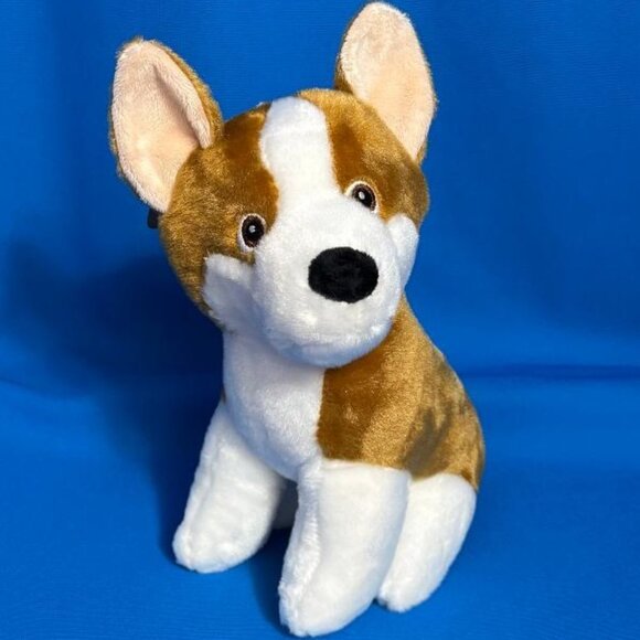 BRAND NEW ~ NWT  CORGI TYPE / HUSKY TYPE DOG PLUSH CHEW / PLAY TOY WITH SQUEAKER - Picture 2 of 16